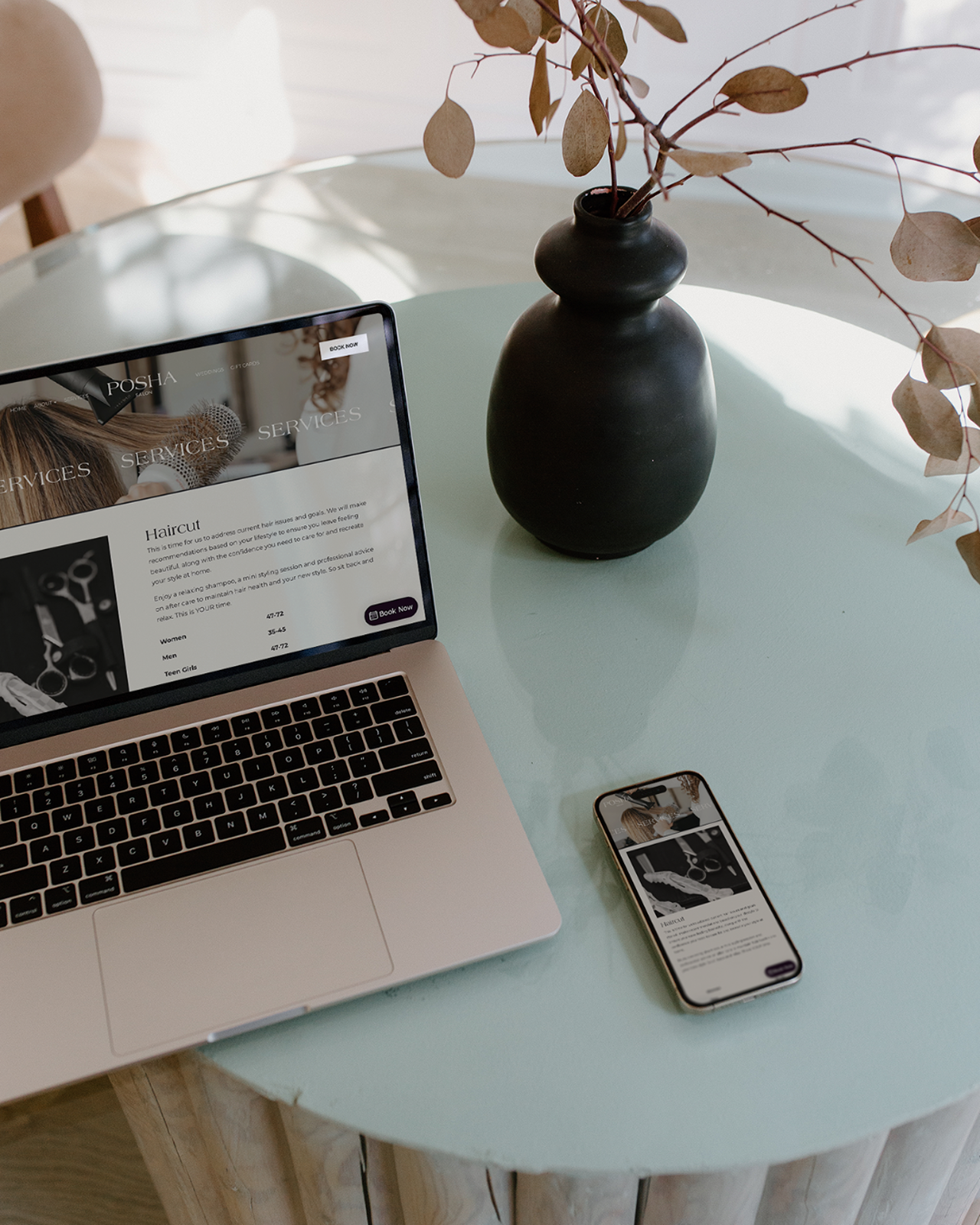 Showit website for women-owned creative business