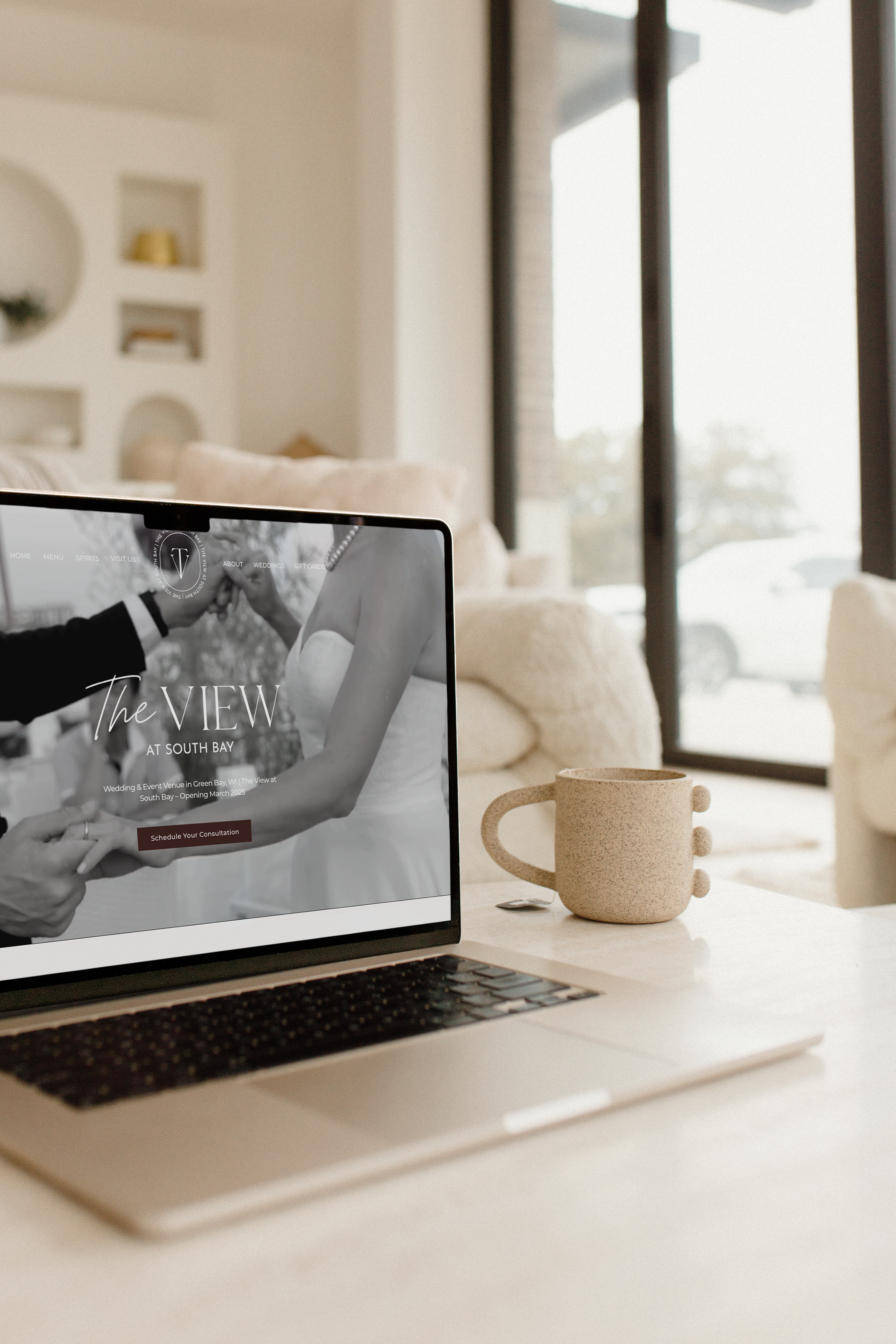 website design for a wedding photographer