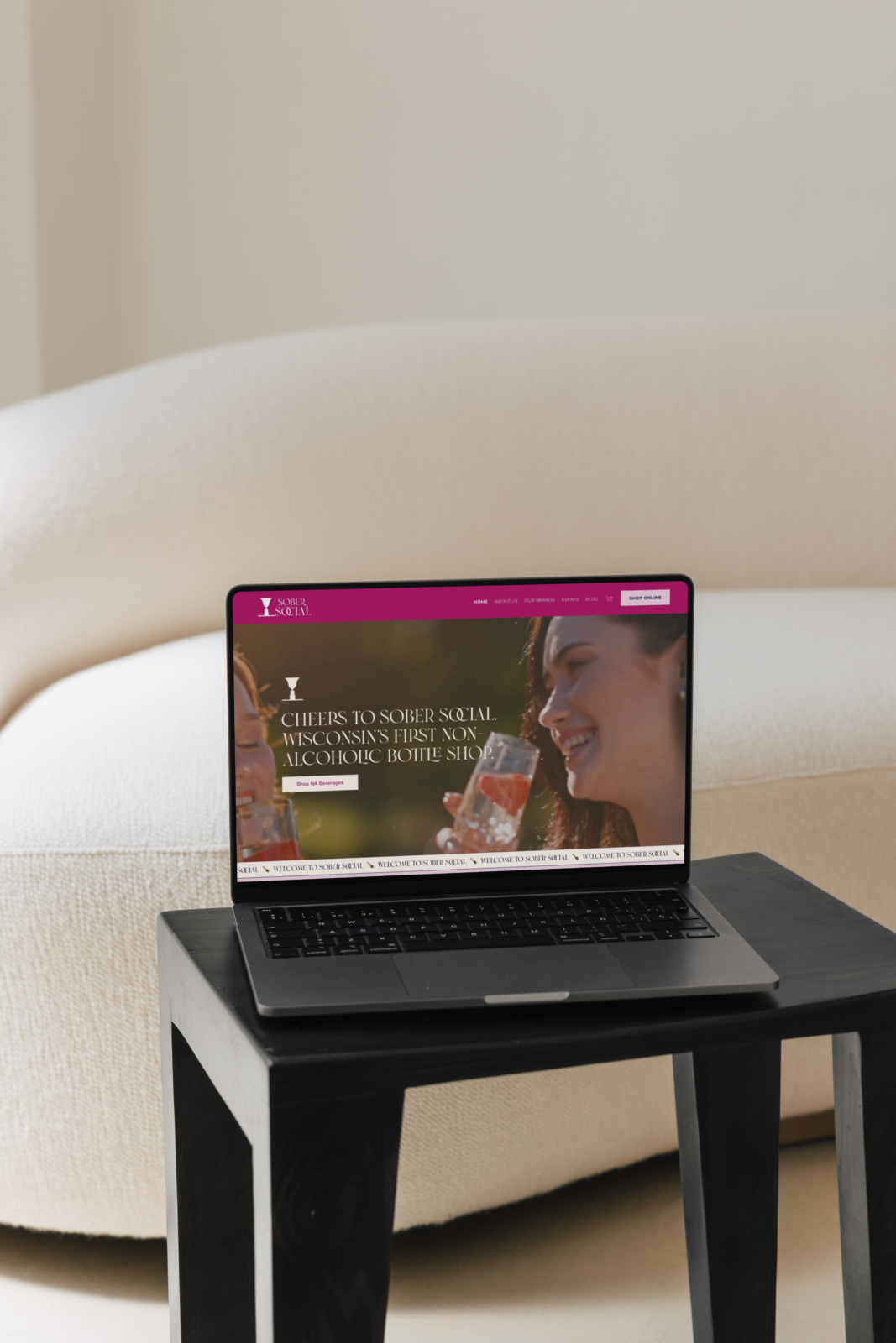 elegant website design for a woman product based-business owner