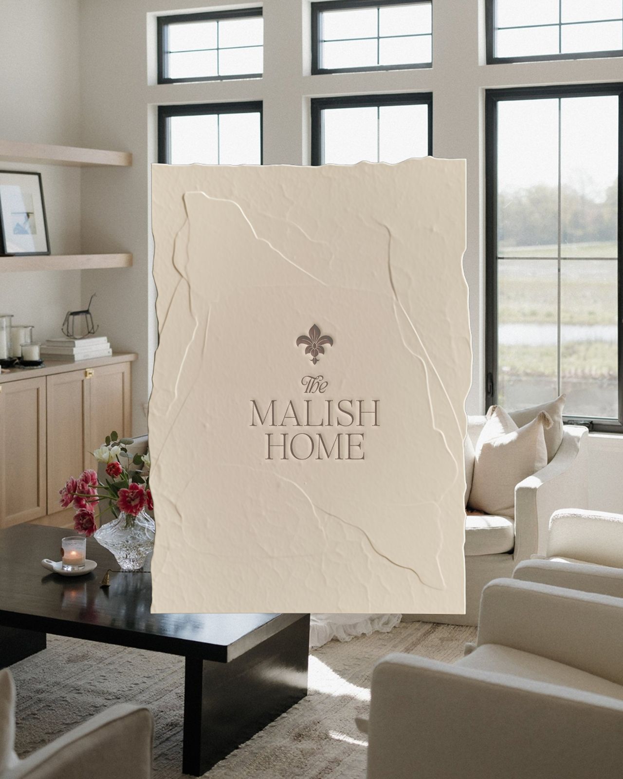 elegant logo design for interior decorating business