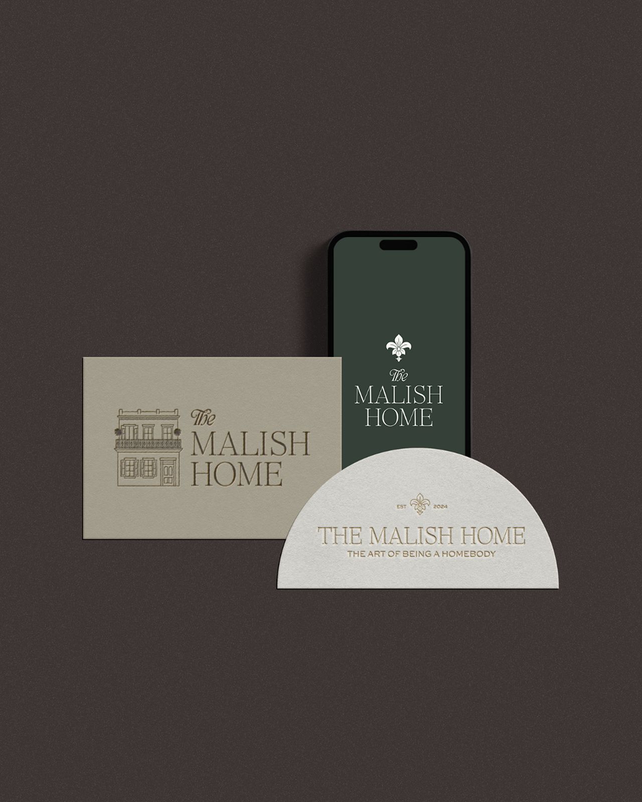 elegant branding interior design with netural colors
